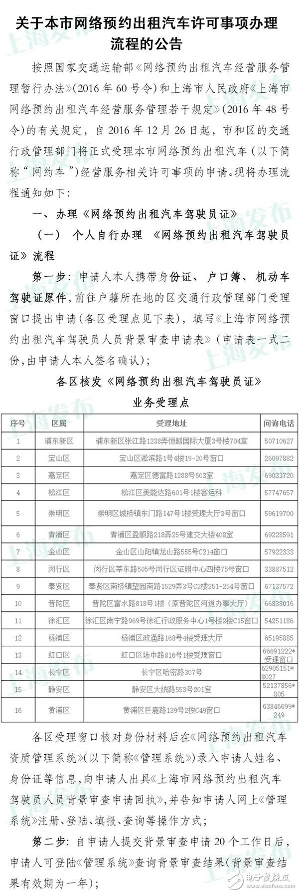 上海網約車申請今日已開放 具體流程公布無從業資格需考試