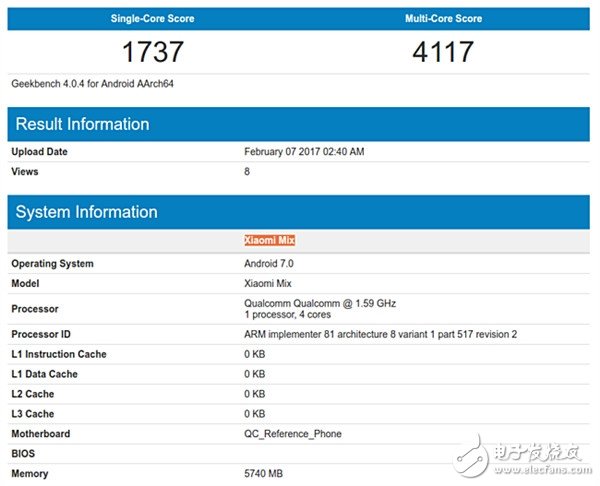 小米MIX搭載安卓7.0系統現身：喜迎升級