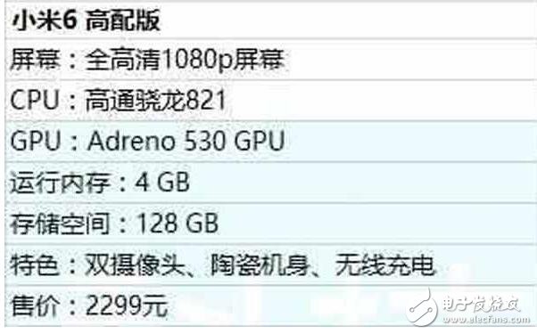 小米6標準版、小米6高配版、小米6Plus、小米6Plus頂配版四款齊發！小米6防水，支持無線充電？