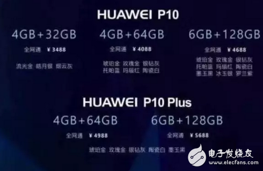 華為p10/p10plus售價(jià)成熱議，造成p10火爆銷量，京東一分鐘銷售額破億