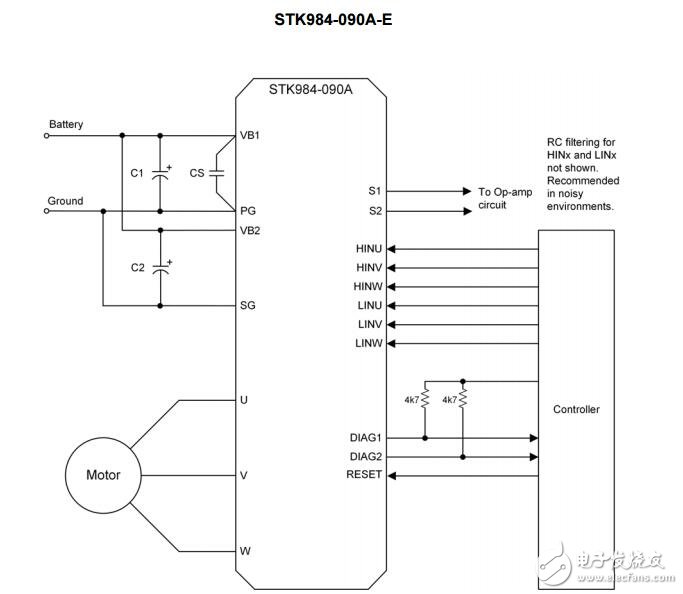 stk984 - 090 A - e：智能功率模塊（IPM），40 V，20