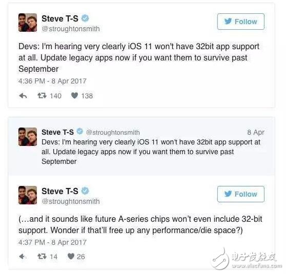 iphone最新消息：iphone8對低端零容忍，ios11或將徹底拋棄32位app！