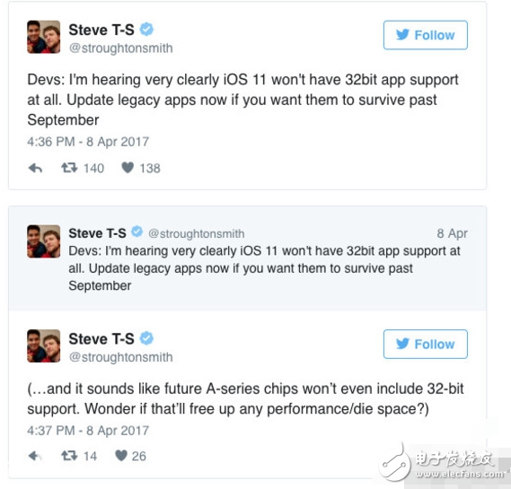 近日,知名開發者Steven Troughton-Smith透露,自iOS 11系統開始,蘋果將全面停止支持32位應用,屆時,App Store中將有大批32位應用無法正常工作,并且可別以為這是件小事,現在我們用的App中,有不少還停留在32位,游戲、教育和娛樂類應用占到了絕大多數,用戶可以到設計界面總的應用選項中進行查看。