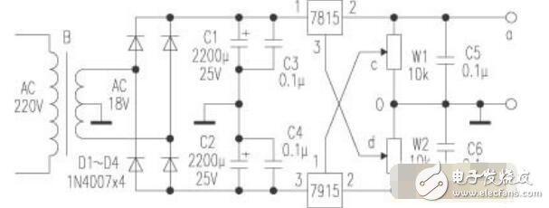 正負穩壓電源
