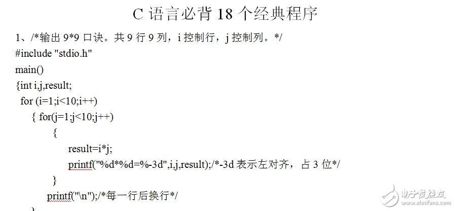C語言必背18個經典程序
