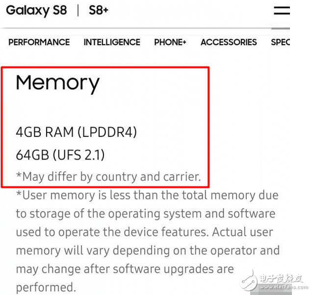 步華為 P10后塵?三星S8混用UFS 2.0和UFS 2.1閃存