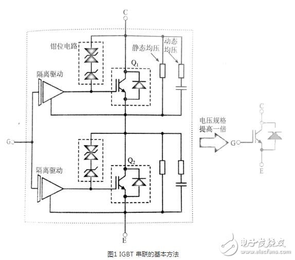 　　IGBT并聯電路作用與原理：