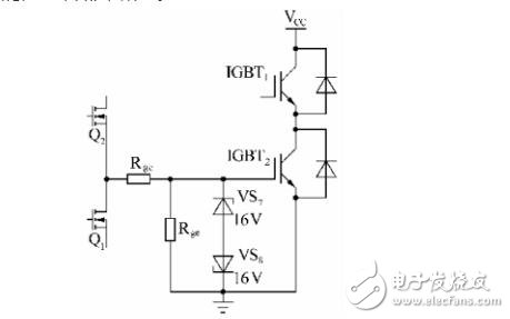 在設計緩沖電路時，應考慮到緩沖二極管內部和緩沖電容引線的寄生電感。利用小二級管和小電容并聯比用單只二極管和單只電容的等效寄生電感小，并盡量采用低感或無感電容。另外，緩沖電路的設計應盡可能近地聯接在lGBT模塊上。以上措施有助于減小緩沖電路的寄生電感。