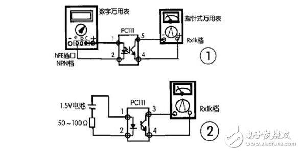 光電器件的檢測，光耦的檢測判斷，光電二極管、光電三極管與光耦的檢測區分