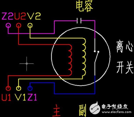 單相電機(jī)的電容接線方法圖解