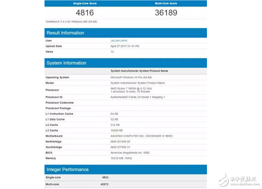 英特爾Skylake X處理器現(xiàn)身跑分庫(kù)：對(duì)比AMD Ryzen處理器結(jié)果有點(diǎn)