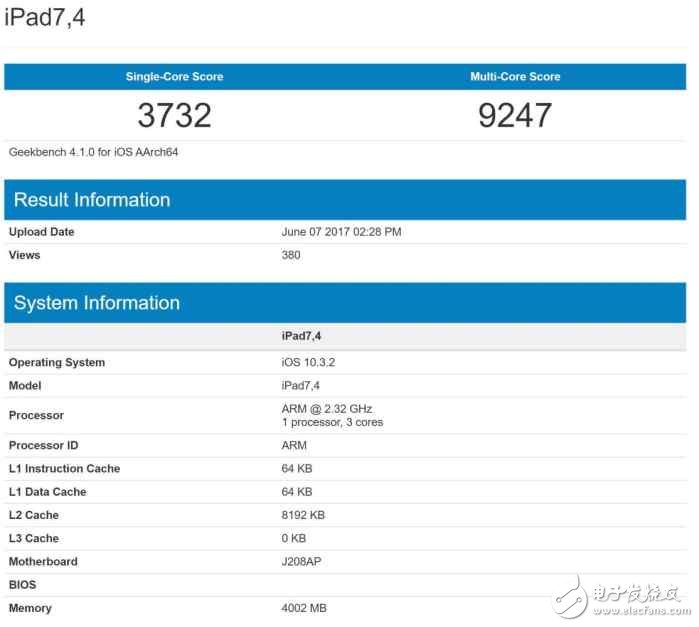 蘋果A10X處理器性能有多強?搭載A10X處理器的ipad pro跑分逆天