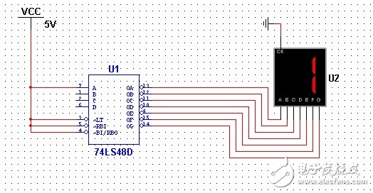 74ls48引腳圖及功能、真值表和典型應用電路分解