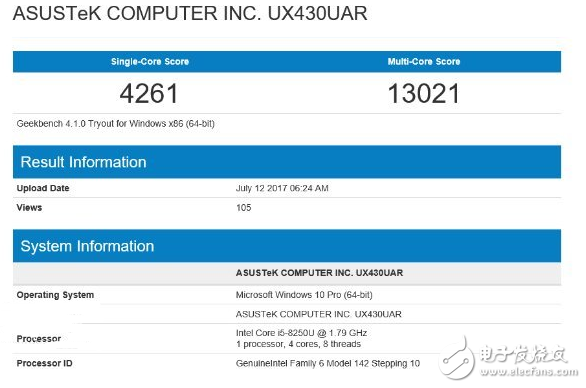 第八代酷睿即將發布 第八代i5-8250U跑分曝光:性能接近上一代i7