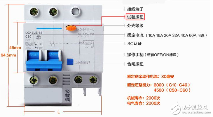 漏電保護器的工作原理與型號規格分析_漏電保護器跳閘原因、跳閘推不上怎么辦？