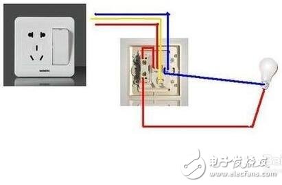 墻壁開關怎么接線_墻壁開關插座安裝圖解_燈單開關接插座接線圖