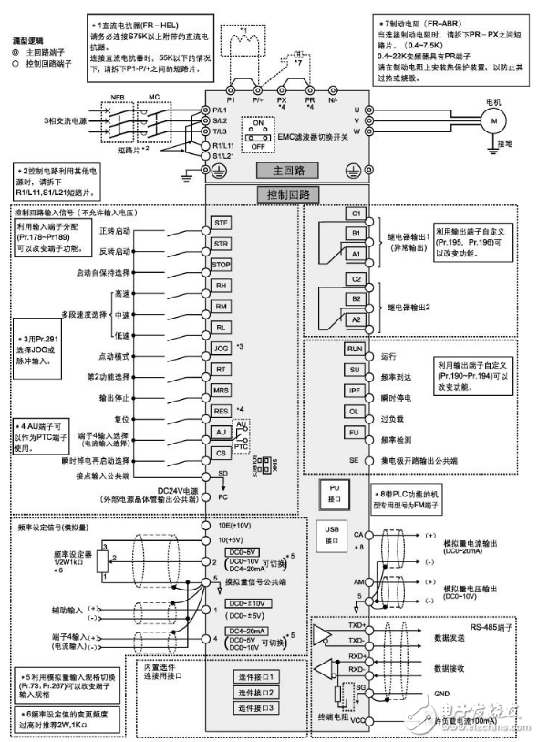 三菱變頻器d700參數設置_三菱d700變頻器代碼故障_三菱d700接線圖