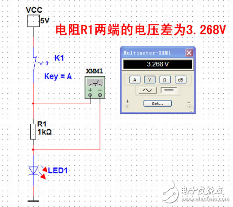 Multisim 11.0 LED手電筒電路設計與仿真