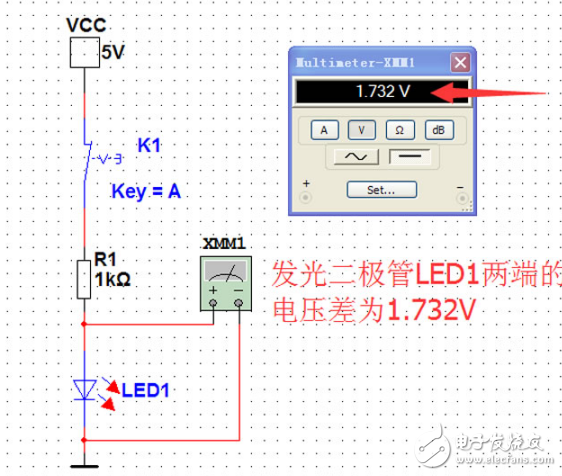 Multisim 11.0 LED手電筒電路設計與仿真