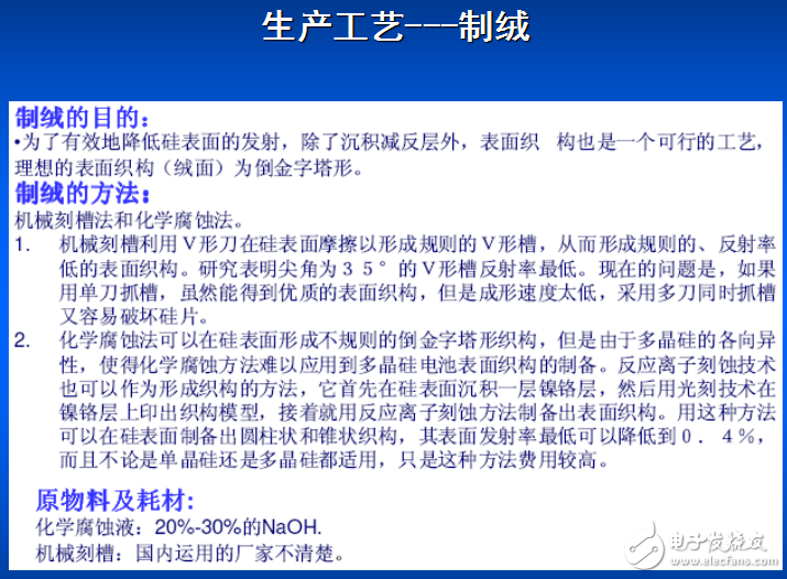 晶體硅太陽能電池生產工藝流程分享