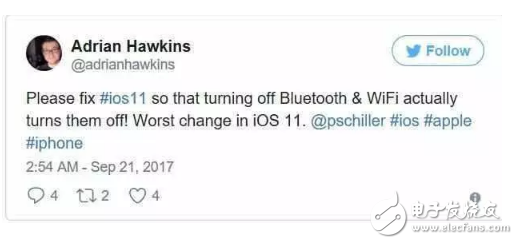 ios11正式版出現(xiàn)bug控制中心無(wú)法關(guān)WiFi和藍(lán)牙?怎么辦?一招教你搞定