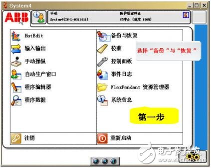 IRC5系統的備份與恢復
