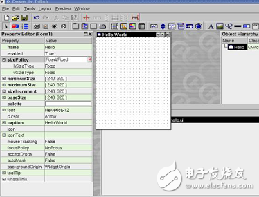 Qt圖形編程基礎之使用Qt編寫“Hello,World”程序實驗