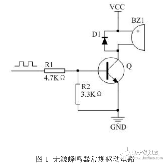 無(wú)源蜂鳴器常規(guī)驅(qū)動(dòng)電路設(shè)計(jì)