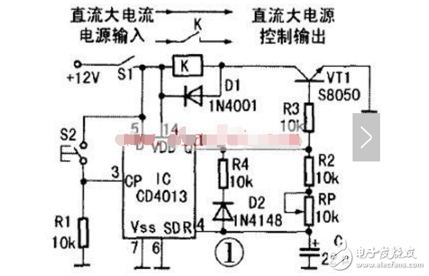 cd4013單穩(wěn)態(tài)電路