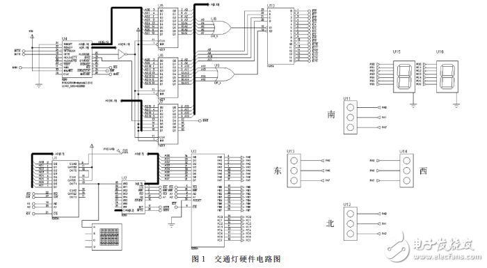 基于Proteus和8086的交通燈控制電路仿真設計_李麗
