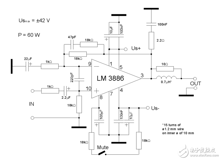 lm3886優缺點_lm3886內部電路圖