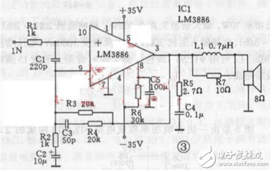 lm3886優缺點_lm3886內部電路圖