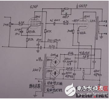 推挽電路圖全集（6n5、6N16B、6N11+6N5、6T1+6N15等推挽電路）