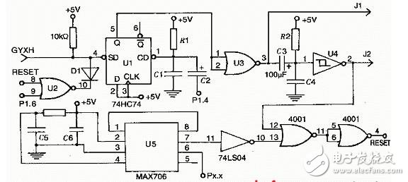 74hc74應(yīng)用電路原理圖詳情解說