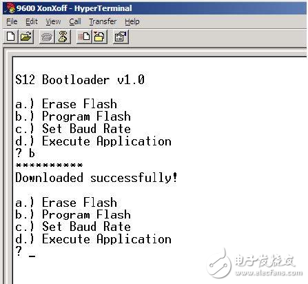 微控制器的bootloader程序的運行和使用