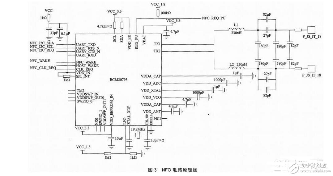 bcm20793的NFC模塊電路設計