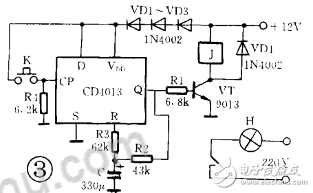 cd4013無穩態工作方式及無穩態電路應用