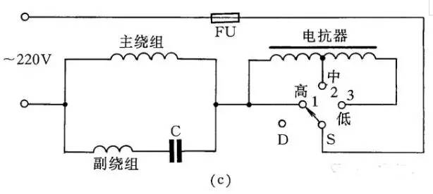 電動機、吹風機接線圖解（含單相電容、三相異步電動機、單三相吹風機）