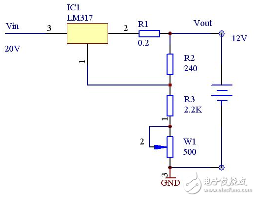 lm317應用電路圖匯總（集成電路、擴流電路、穩壓電路）