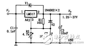 用LM317制作簡單可調穩壓器