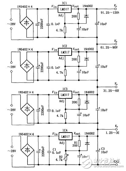 用LM317制作簡單可調穩壓器