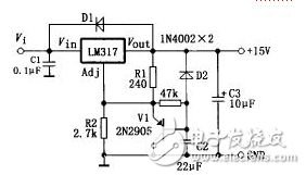 用LM317制作簡單可調穩壓器