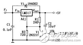 用LM317制作簡單可調穩壓器
