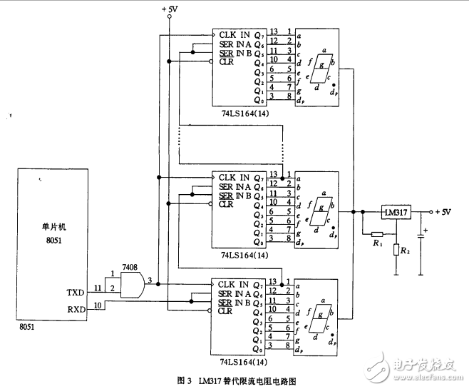 LM317集成穩壓電路在LED顯示電路中的應用