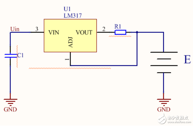 LM317穩壓器的限流保護電路