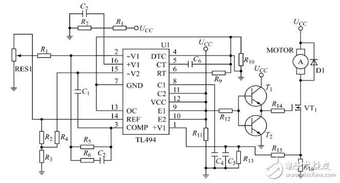 TL494推挽式輸出的電路設計