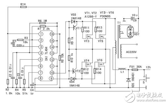 TL494工作原理圖解（引腳功能_內(nèi)部結構_參數(shù)及開關電源電路）