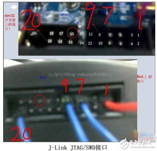 jlink仿真器設置swd的方法