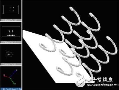 基于安捷倫使用有限時域差分算法(FDTD)進行螺旋天線仿真