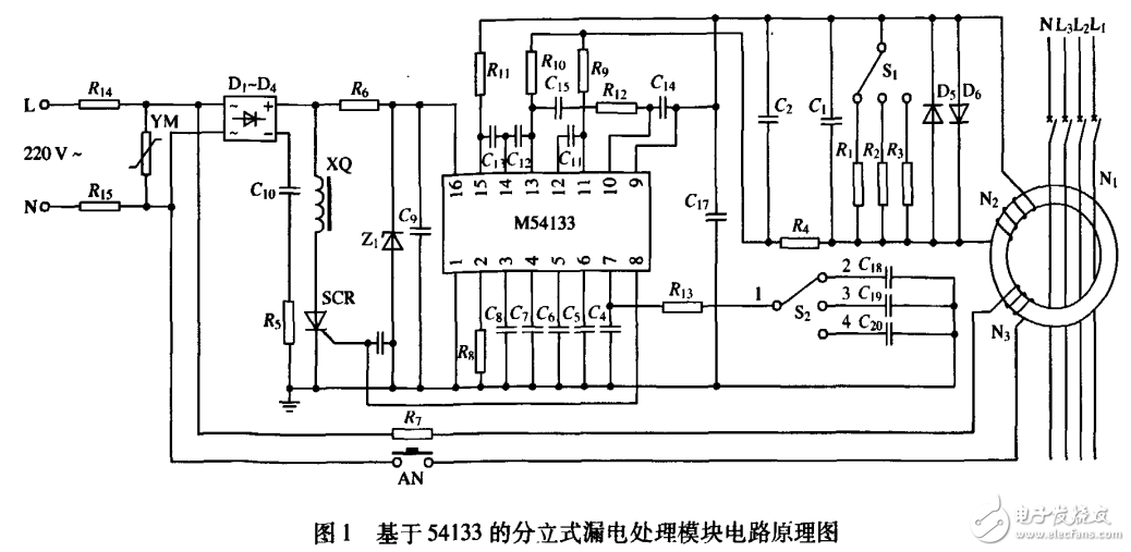 基于單片機的分立式漏電斷路器漏電保護實現方法